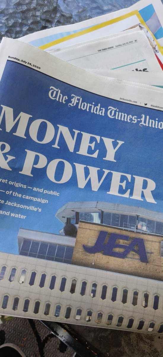 reportertim's tweet photo. Great reporting on @NewsfromJEA by @NateMonroeTU, @ChrisHongTU, @DavidBauerlein and @TUmarkwoods. I normally read online (check it out at https://t.co/xbBrZzU8Aw) but I'm old school enough to pick up a print copy today, too. Looking forward to the rest of the series! https://t.co/0MhCDWDhgq