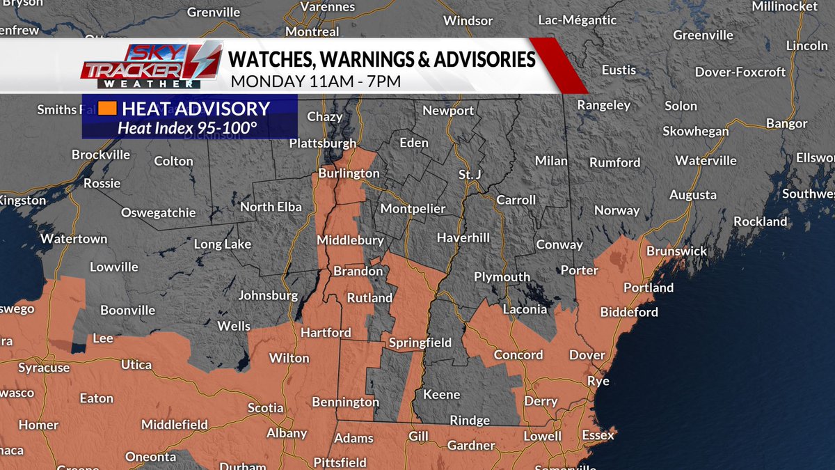 The North Country stays Florida-like tonight and tomorrow. Hot &amp; muggy with a side of storms. What else is new?