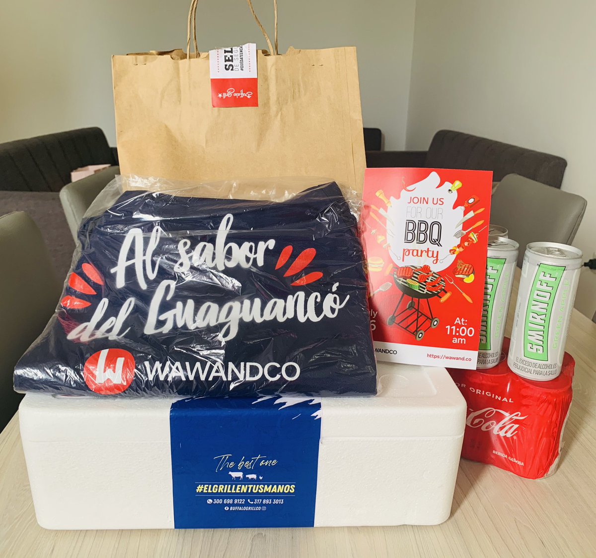 jekvillalobos's tweet photo. El resultado de una excelente  tarde de asado virtual con mi equipo @wawandco #AlSaborDelGuaguancó #AsadoVirtual 🍖🥓😍 https://t.co/FjHAI7uQF1