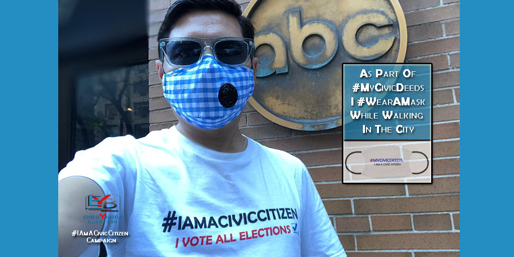EYBlogger's tweet photo. The threat of #COVID19 still exists, however, relief is on the horizon. Remain diligent. Continue to share when you #WearAMask as a reminder, we are #InItTogether. A NewYorker, #IWearAMaskWhile, walking in the city. 

#IAmACivicCitizenCampaign #IAmACivicCitizen #MyCivicDeeds https://t.co/mbvba7si7b