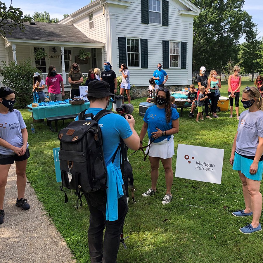 mhumane's tweet photo. We're having fun during the 2020 Virtual #MuttMarch. How's your walk going? Make sure to keep you and your dogs hydrated. Share your photos using #TeamMuttMarch. @SellersSubaru https://t.co/UyraNSiSok