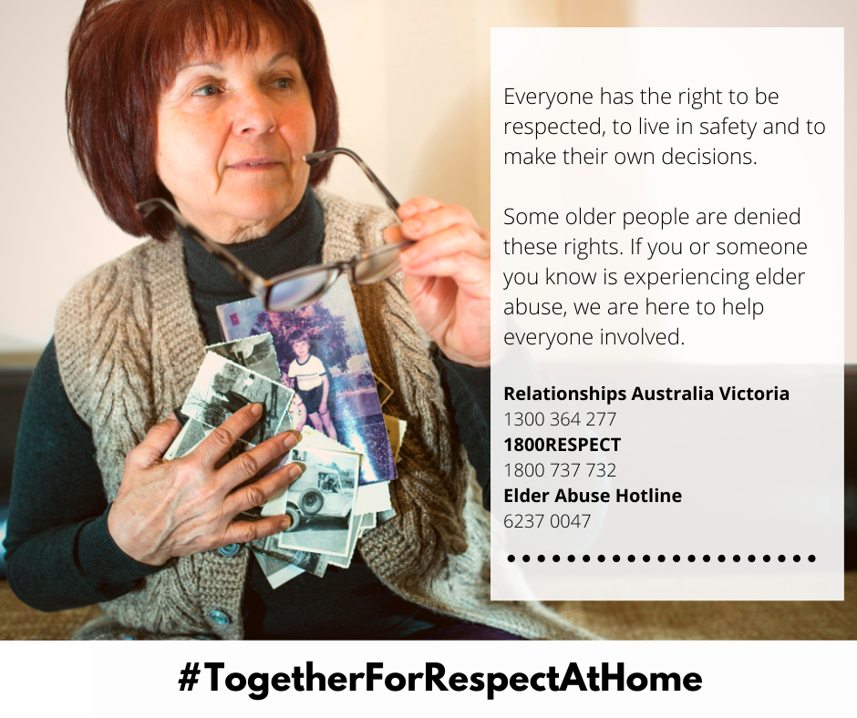 SthMalleePCP's tweet photo. Everyone has the right to be respected, live in safety and make their own
decisions. Some older people are denied these rights, often by the people closest
to them. If you or someone you know is experiencing elder abuse, we are here to
help. #TogetherForRespectAtHome https://t.co/wzrOnpfVol