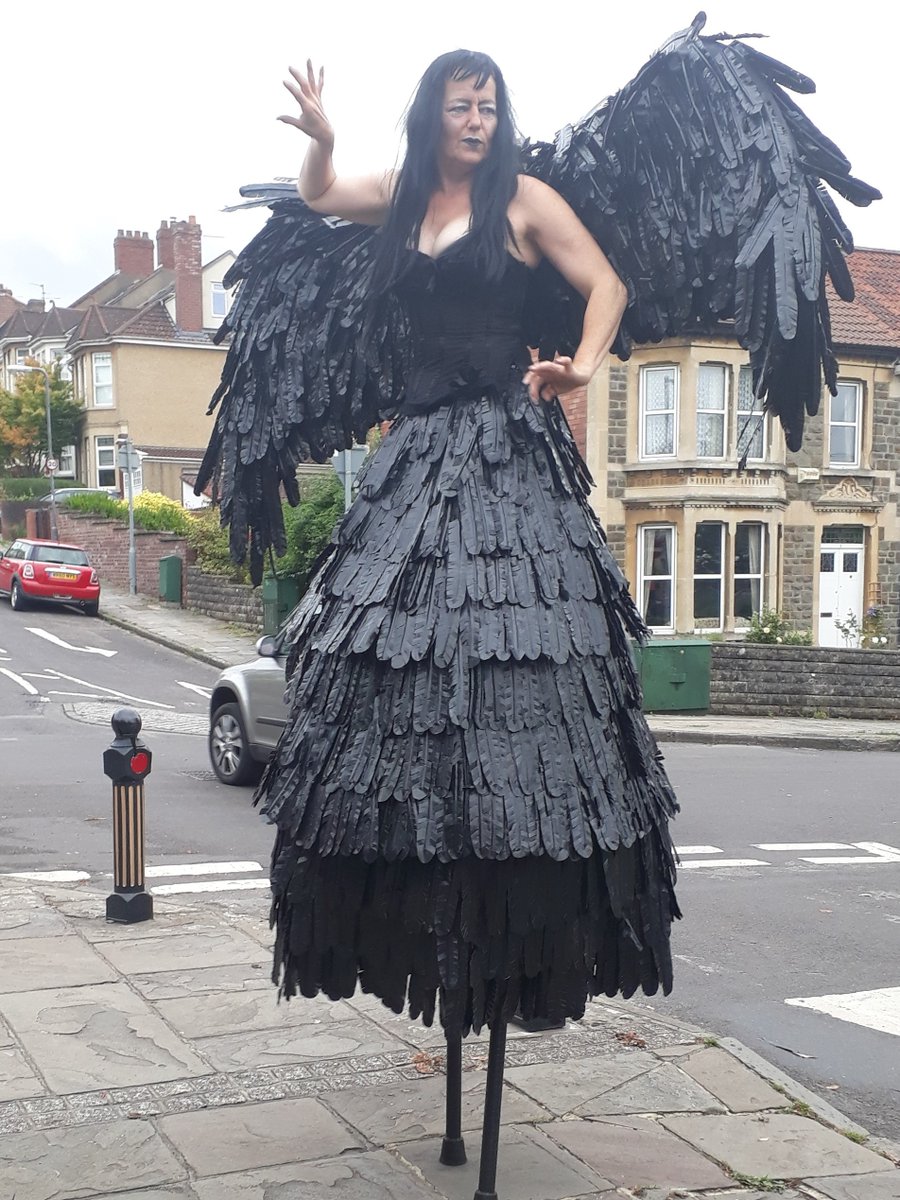 Something to crow about in Bristol this evening - scores of performers bring live entertainments to a street near you, me, us. #coddywomple #corvid19 #SaveTheArts