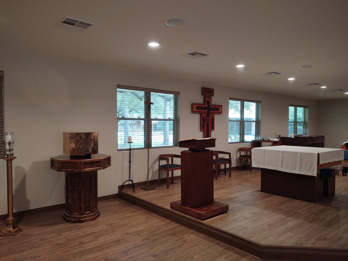 Today we rejoice because we were able to dedicate the chapel and bless the buildings at our beautiful retreat center damaged so greatly by Harvey. Then my thoughts go to those affected by Hanna and my prayers are with them as they begin to recover from that storm.