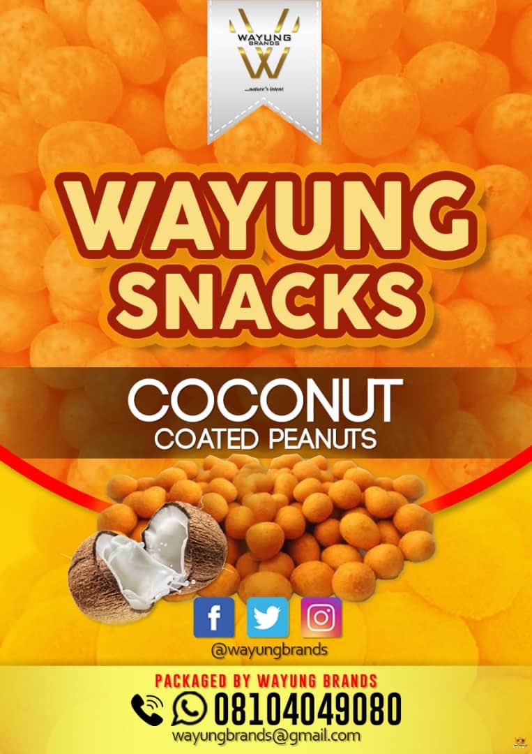 wayungbrands's tweet photo. Super excited to introduce you to our new flavours, available to order now #Crunchy #Chocolate #Coconut #Honey #Spicy #coatedpeanuts #wayungbrands #wayungsnacks #naturesintent #AbujaTwittercommunity https://t.co/rXhbfL5cRD