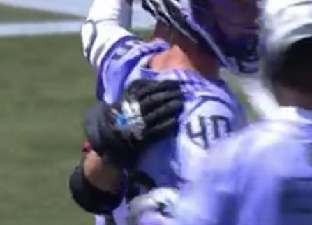 PardonMyTake's tweet photo. Drew Snider scoring a goal with the PMT gloves on. Is lacrosse always this easy? https://t.co/n14ENkwKD2