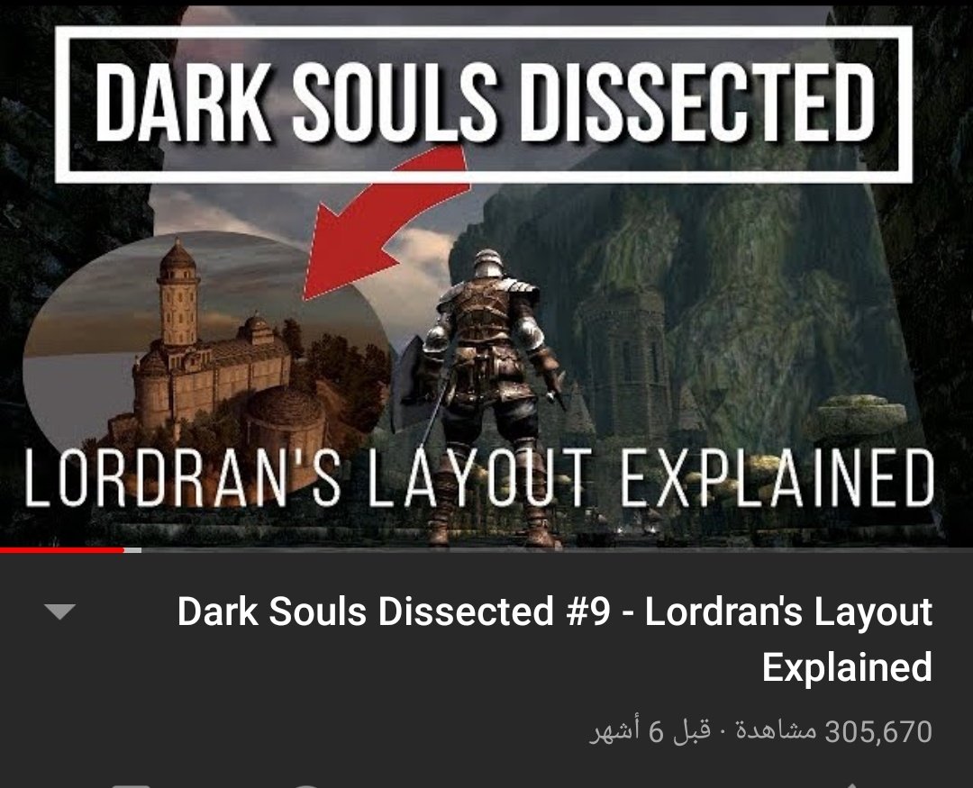 وللعلم مؤخرا اكتشفت ان ميازاكي وفريقه استخدموا خدعة في تطوير دارك سولز ١ ليوهموا اللاعبين ان الاماكن التي تراها من بعيد هي فعلا نفسها التي تصل لها عند تقدمك باللعبة ولكن فالواقع ذلك لم يكن سوى خدعه ذكية من المطورين وهذا الفيديو يشرح تلك الخدعه بالتفصيل الشكر ل  @Bakr_AXB