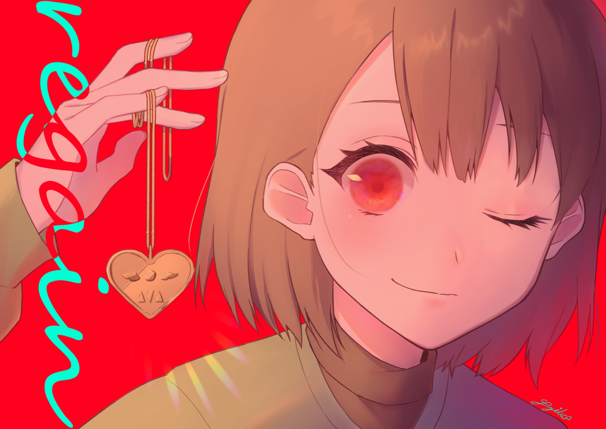 「I get a heart back.
#undertale 」|𝕊𝕘 / seaborgiumのイラスト