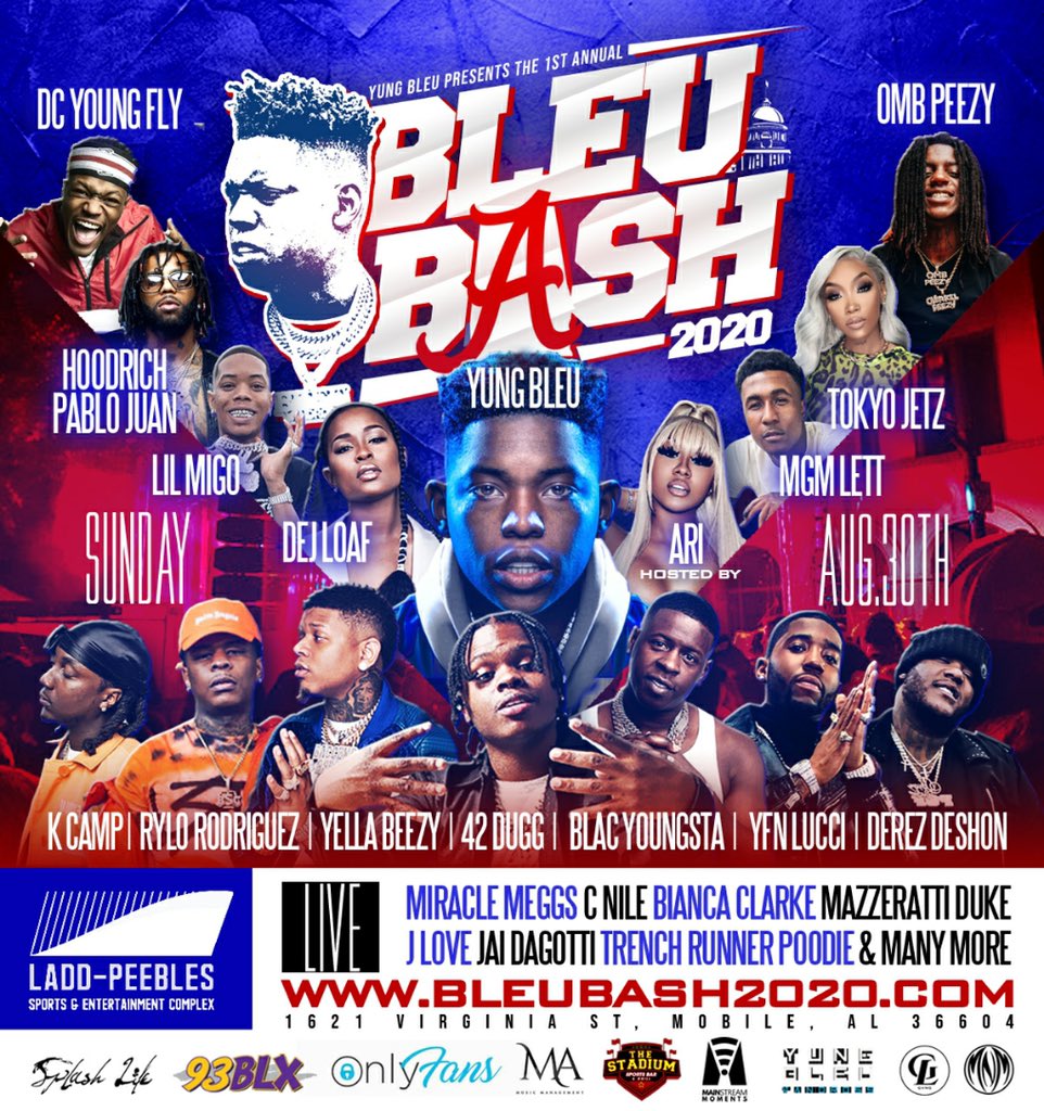 bleubash's tweet photo. Get your tickets now #BleuBash2020
See both flyers for full line up! 🎦🏟
📲 https://t.co/vrx7fPH7L5 🎫🎫🎫🎫 https://t.co/uMAlFmK1Zu