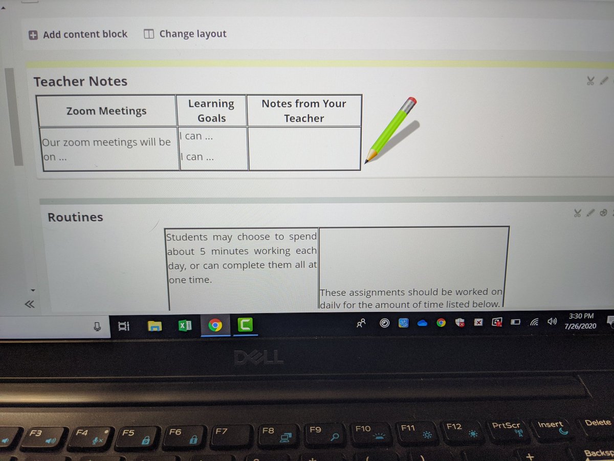 JaredBraun10's tweet photo. First time using @itslearning this will be really helpful this year. Created these weekly pages where students have a day by day view for the first 9 weeks. https://t.co/m3d2SuQs7E