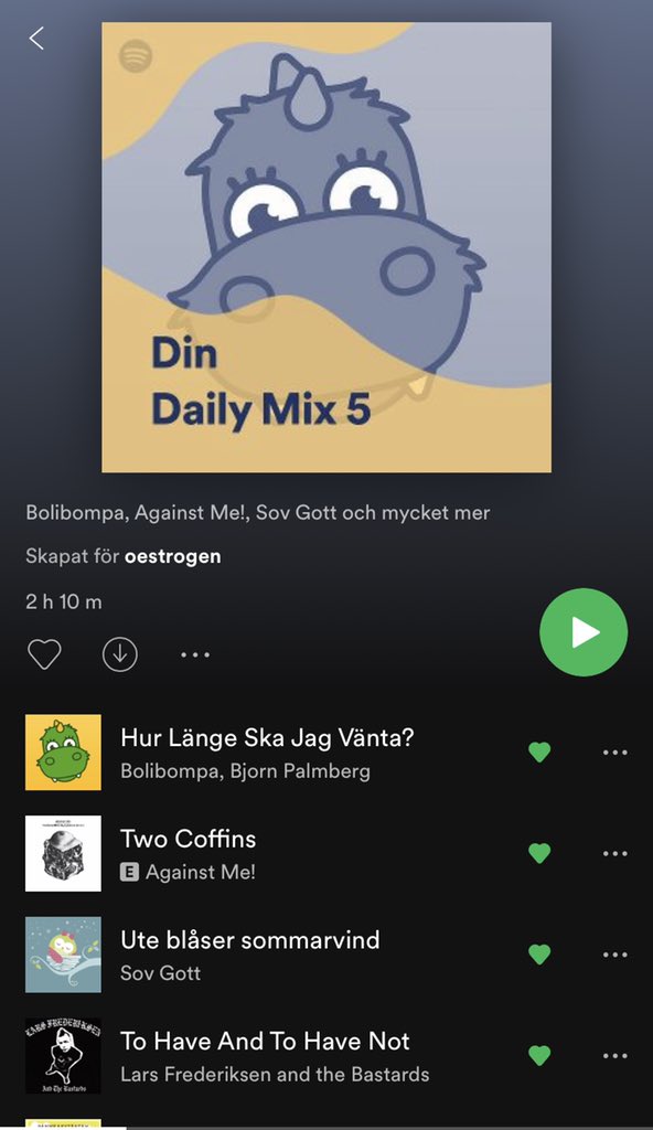 oestrogen's tweet photo. Spotify, gå hem, du är full. https://t.co/fB7Iy5ux6z