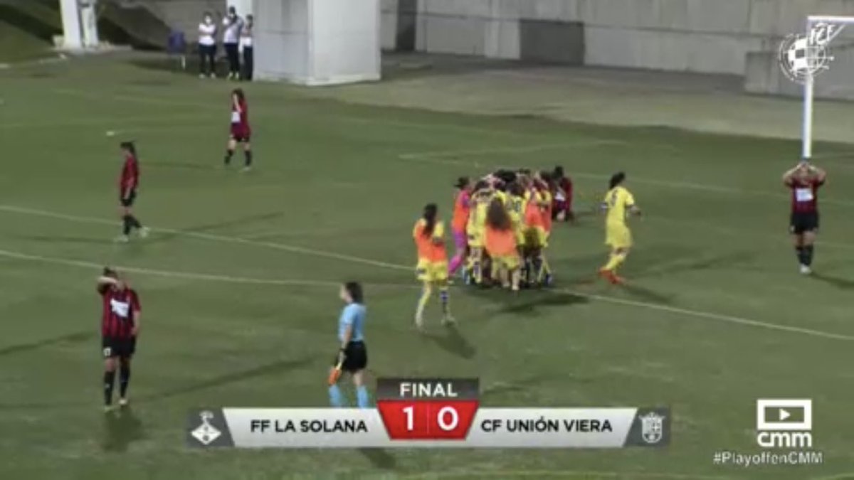 Cflasolana's tweet photo. ¡¡ FINA FINAL FINAL !! 

El @FFSOLANA asciende de categoría tras su victoria ante el Unión Viera por 1-0

¡¡ ENHORABUENA A TODA LA FAMILIA DEL @FFSOLANA !! 

💙💛💙💛💙💛💙💛💙💛 https://t.co/NotOxhJaUI