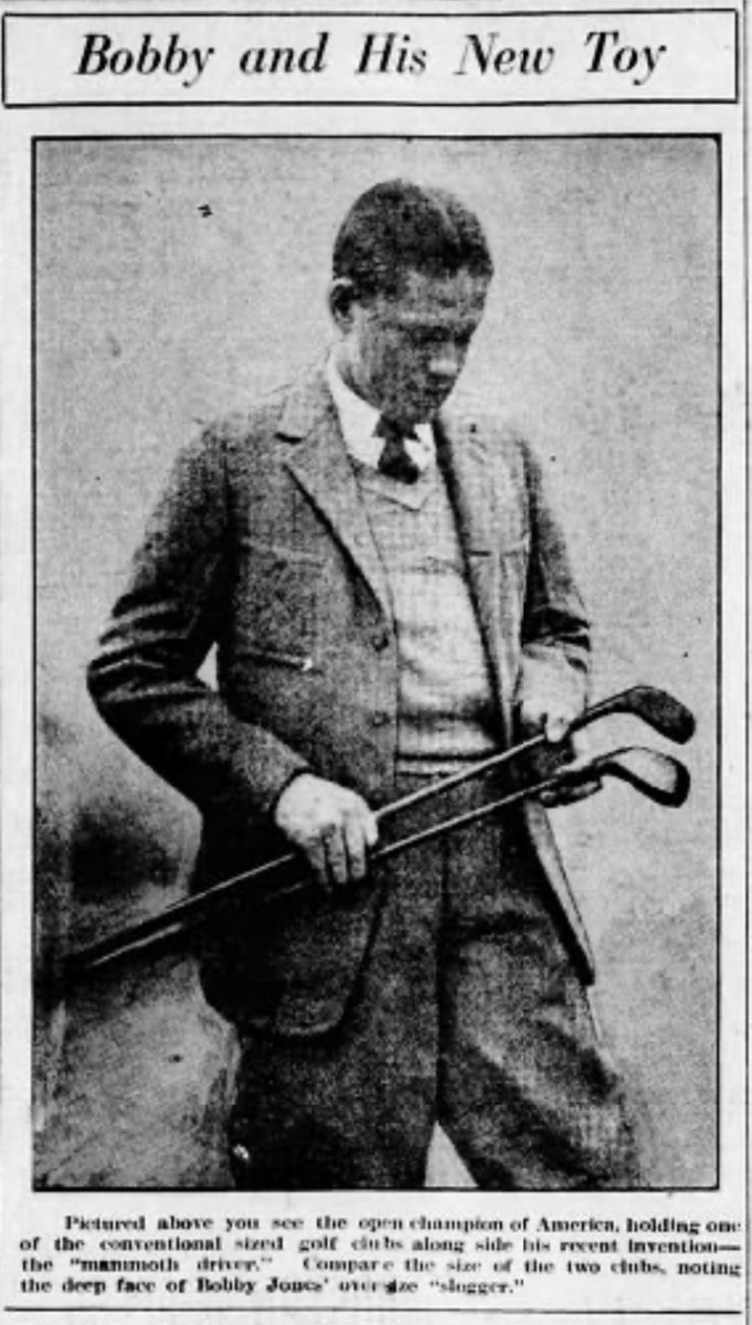 Did Bobby Jones see into the future? The trend towards larger and larger drivers may not have started with Bobby Jones, but the benefits were not lost on him. Jones was a thinker and a tinkerer- here is the story of his Collossus Driver & my translation into its meaning...