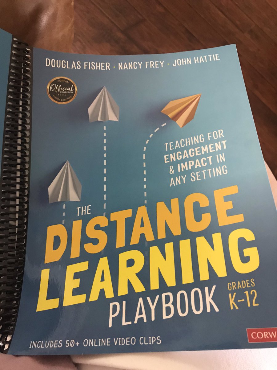 AnneFLSkinner's tweet photo. Excited!! Already started reading!#visiblelearning #distancelearning #teachernerd https://t.co/a0c5Nkgcck