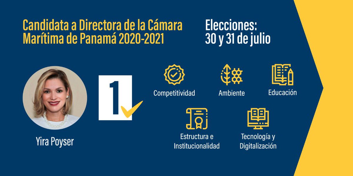 MaryCarmenB_'s tweet photo. Yira Poyser de la empresa Bless Agency Marine, S.A. está comprometida con el desarrollo humano y fortalecimiento del talento para nuestro sector marítimo. 

Estos #NuevosTiempos requieren de #NuevasIdeas. 

1 ✅ https://t.co/PZyeEzWLEK