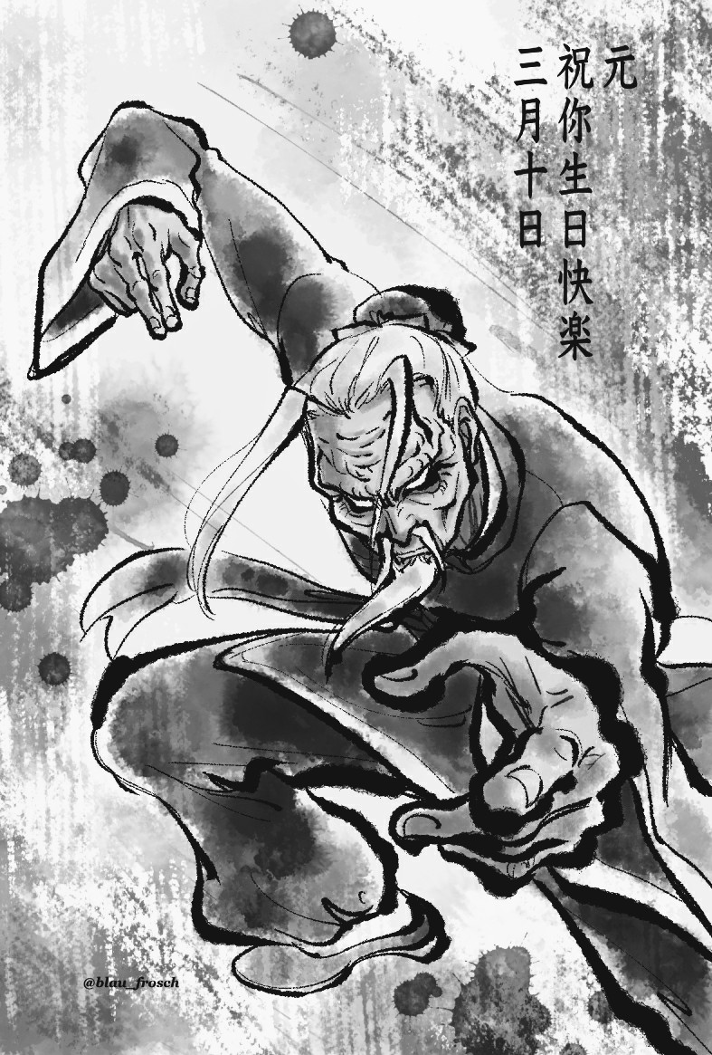 #絵をモノクロにするとかっこいい

((φ(・д・。)ホォホォ 