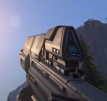 We all know the shadows and lighting bring it down a bit, but the AR has immense detail put into it and the amount of polygons it has is most likely more than anything else in Reach. Digital Foundry has a fantastic video on this.