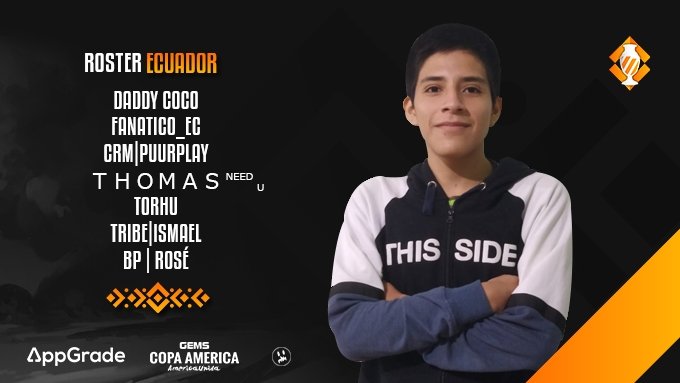 #GCABS • Copa América

GRUPO/GROUP C
ROSTERS 👥

🇪🇨 <a href="/SEcuadorBS/">Selección Ecuatoriana BS</a>

@PyJuanm 
<a href="/ec_fanatico/">Fana</a> 
<a href="/PuurPlayCR/">PuurPlay</a> 
<a href="/BsNainol/">Daniel Martín 🚀</a> 
@Ismael15538386 
@iamrosebiased 
<a href="/ToresTra14/">着ToresTra. ✨</a> 

#AmericaUnida