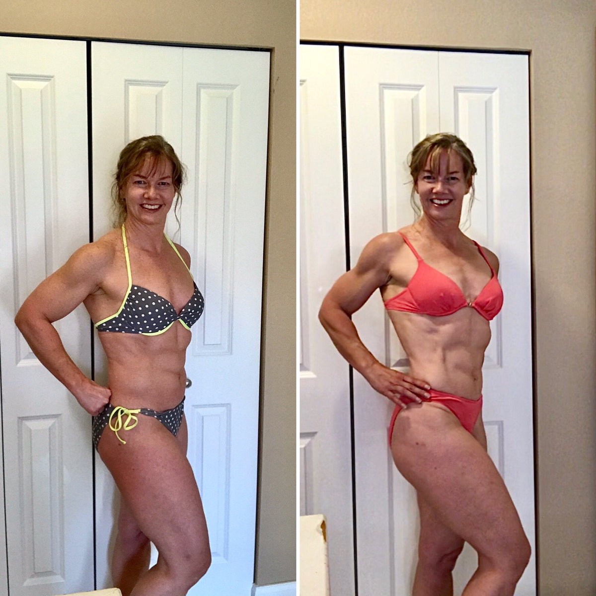 jean_dood's tweet photo. Progress time! Mid-March to today. Getting into Bicep Vein Zone finally. ☺️💪
#bodybuilding #fitness #transformation #kmambassador #betterbodies #shred #fatloss #weightloss #fitnessjourney #cleaneating #fitspo #fitspiration #fitfam #gymmotivation #womenwholift #fitover50 #bikini https://t.co/qZ9QX1K7I4