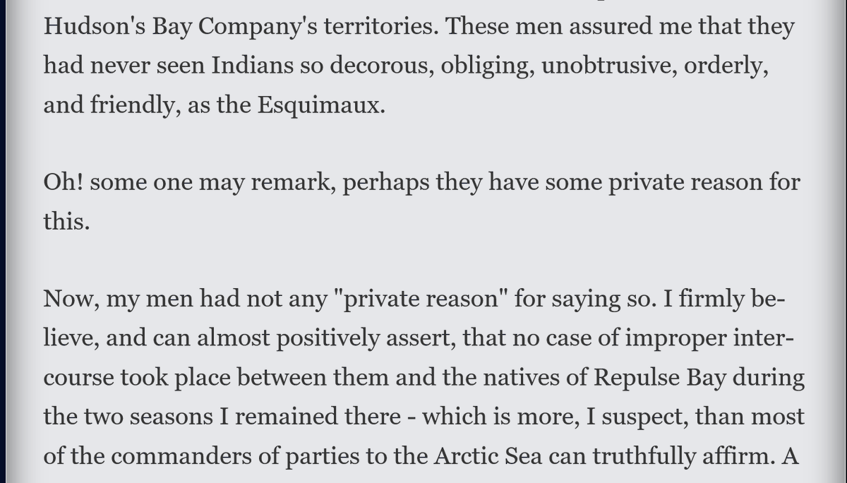 Rae wrote back defending his conclusions and the general character of the Inuit people (if still in a racist way)  https://canadianmysteries.ca/sites/franklin/archive/text/RaeReport_en.htm