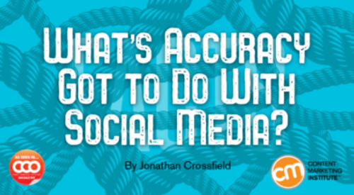 CMIContent's tweet photo. Fact-checking matters just as much in a 280-character tweet as it does in a 10-page white paper, says @kimota. #CMWorld https://t.co/EfStJZuSdO https://t.co/P9nkzRBDVz