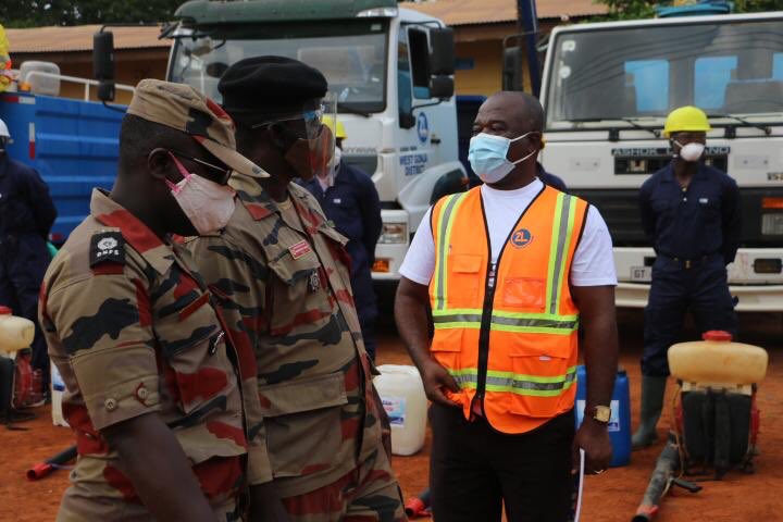 ZoomlionLtd's tweet photo. Disinfection and clean up of markets in the Savannah Region began today. Fifty-Seven (57) Markets in Seven (7) Districts across the region were disinfected.

#ZoomlionDisinfects https://t.co/v9bAC3M7a9