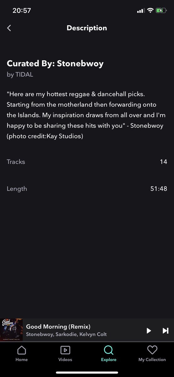stonebwoy's tweet photo. Curated a special playlist on @tidal with all of the bangers that Im currently listening to &amp; it also features #GoodMorningRemix🔥 

https://t.co/wcJXAWoxIK https://t.co/CQ8VKDofxr