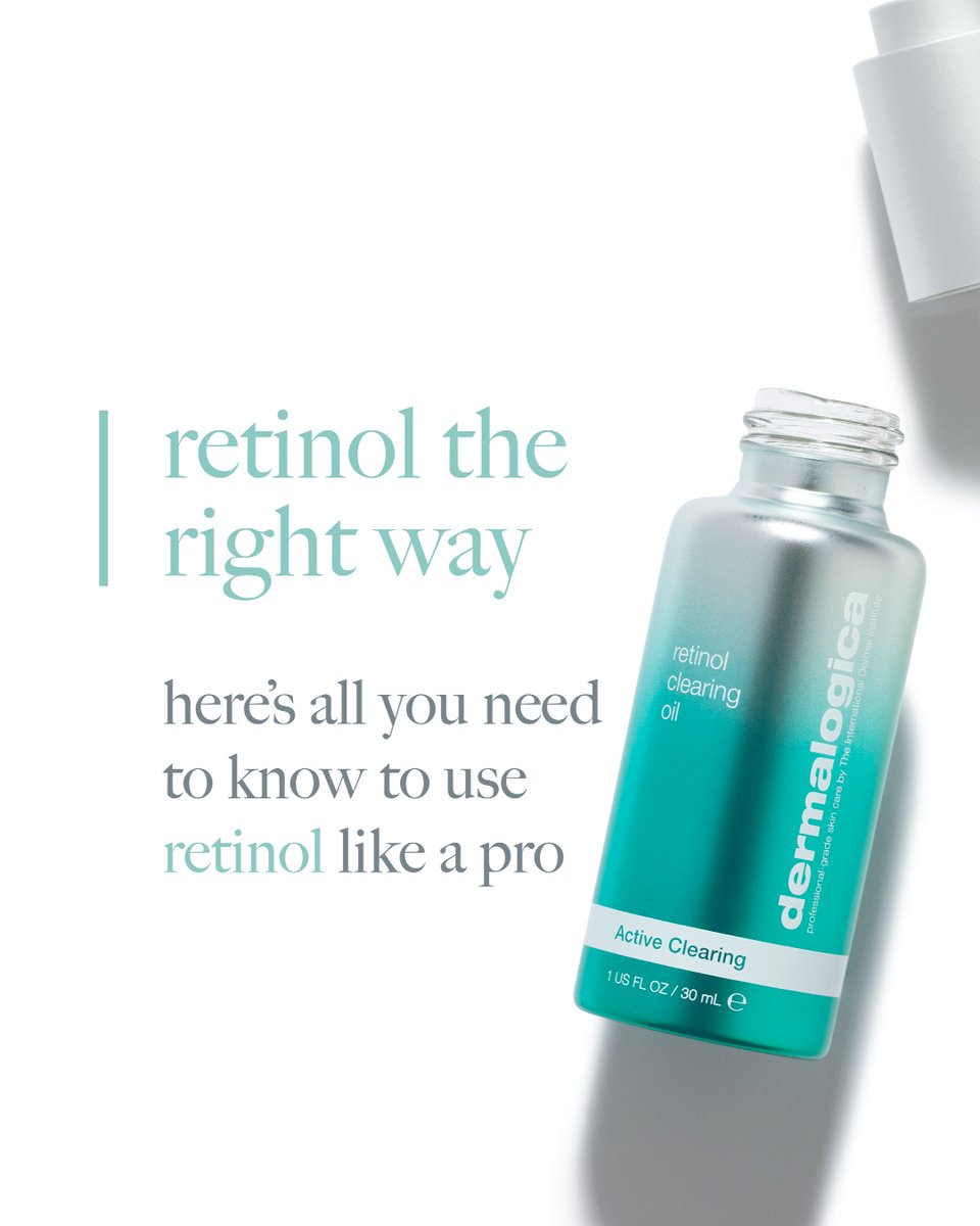 SkinOnMarket's tweet photo. A retinol that battles signs of aging and specifically targets adult acne has arrived. Stay tuned as we go over retinol tips. #retinolclearingoil #acne #aging #dermaglogicapro #healthyskinisin https://t.co/GgkIEmpYiH