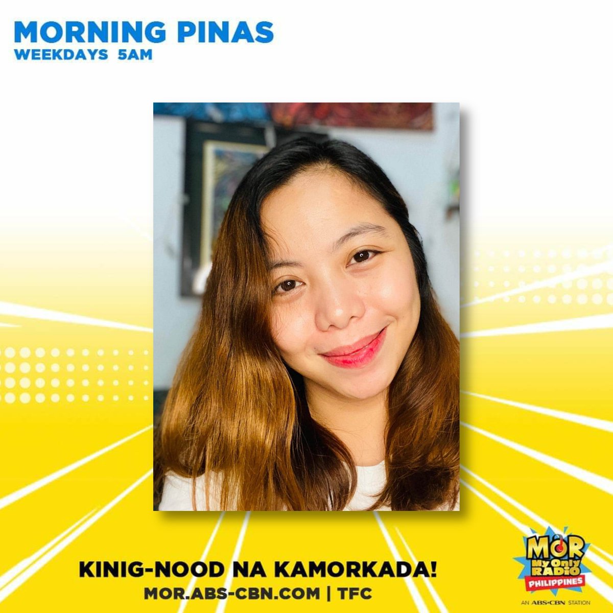MORentPH's tweet photo. Happy Monday MORning Pinas! Makigulo na sa kasiyahan na paandar ni @mor1019makirena!
#MakiSagot
Anong PANGAKO ang madalas MAPAKO?
Ano, Sagot?! Ganern!
#MORningPinas #MakiBati #LnaL #LunesNaLunes https://t.co/vmA2yf0jFN
