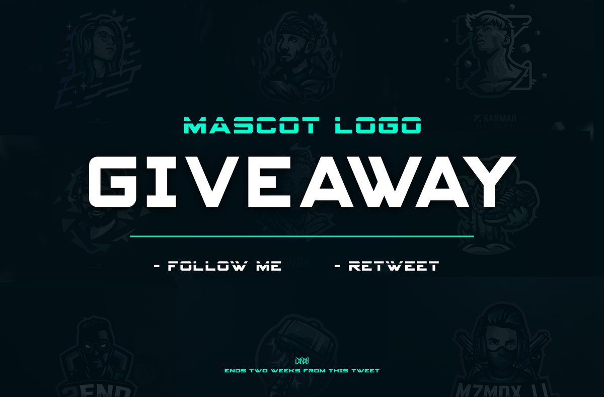 - MASCOT LOGO GIVEAWAY -

All you have to do is:
- Follow @DNA_AliArda 
- Retweet this tweet.

That's the least thing I can do to thank you guys for the amazing support! 💚
Ends in two weeks. Good luck everyone :")