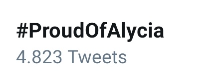 #ProudOfAlycia ¯\_(ツ)_/¯