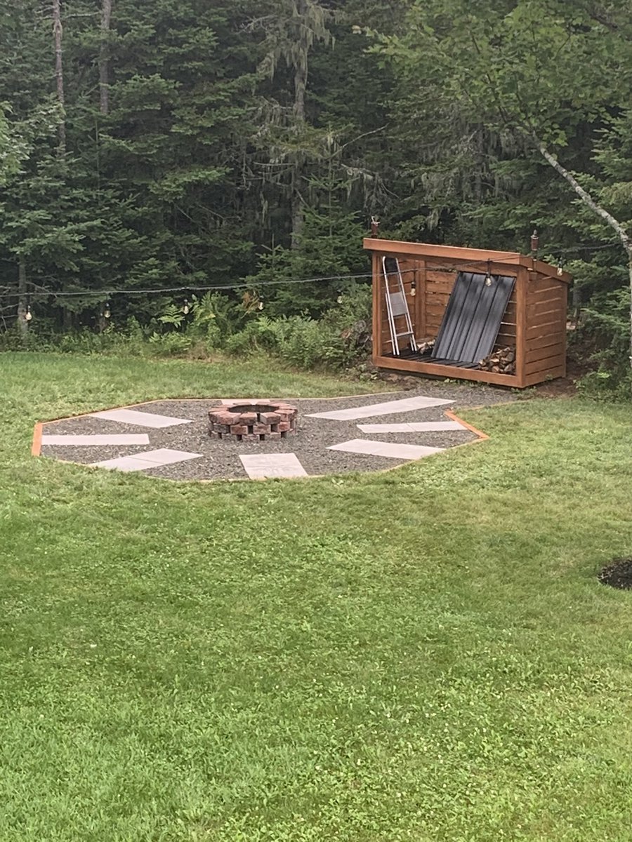Aaron_Kohltech's tweet photo. @TAGGARTnTORRENS We have been trying to improve our backyard fire pit area over the last 3 days. Not quite done but getting there! #dadtext https://t.co/la86OcFzza