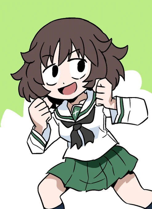 #ガルパン版深夜のお絵描き60分一本勝負#ガルパン版深夜のお絵描き60分一本勝負_20200726お題「秋山優花里」 