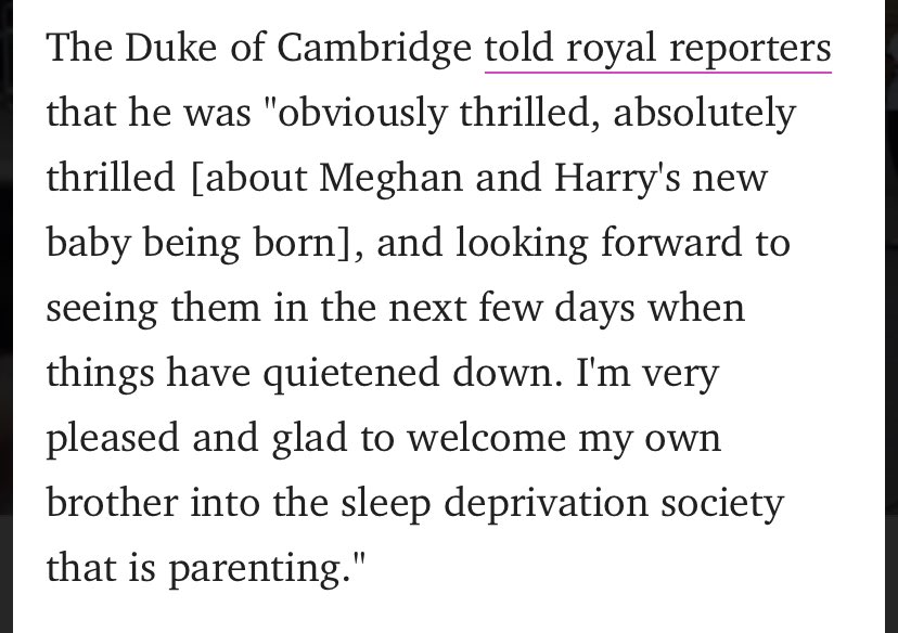 5. William and Kate on the birth of Archie (don’t sound upset about it to me lmao)