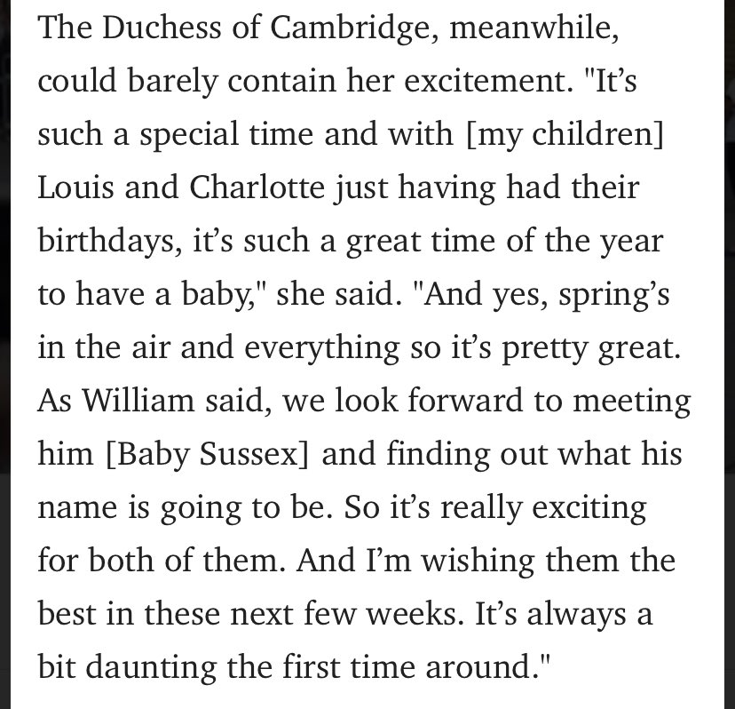 5. William and Kate on the birth of Archie (don’t sound upset about it to me lmao)