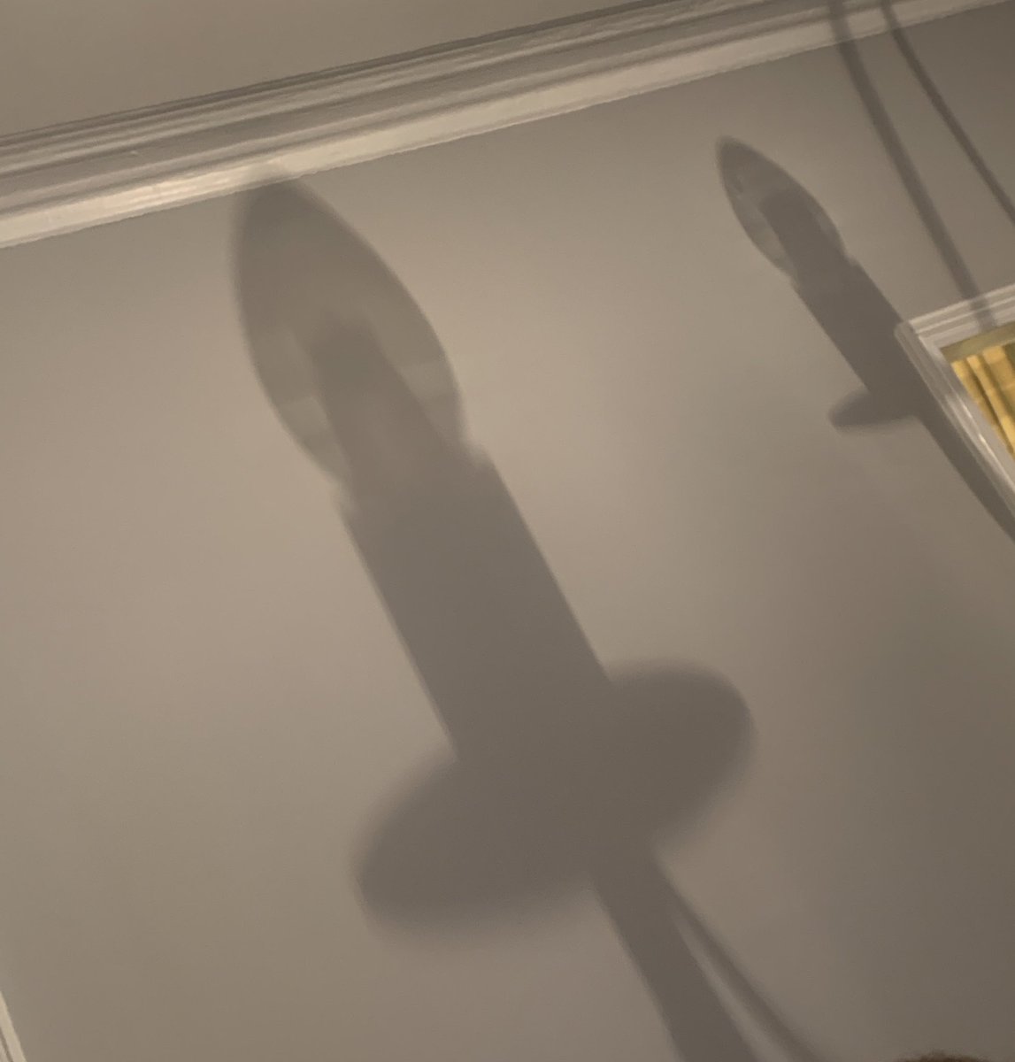mdavos18's tweet photo. Get a chandelier, they said. With those nice candle-shaped bulbs, they said. ππ€¦πΌββοΈ #noblight https://t.co/slt46Mfpu0