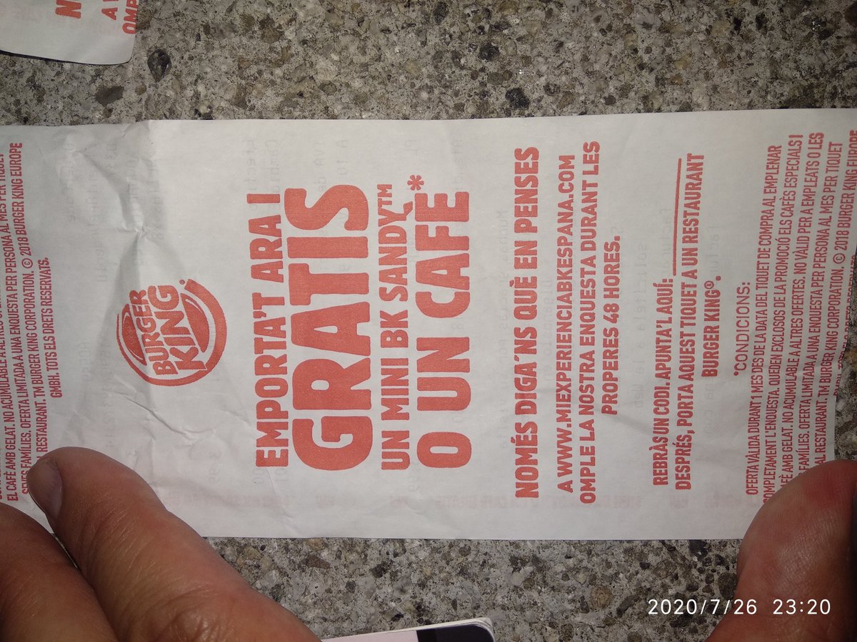 FranJunior59's tweet photo. Do you like #BurguerKing ice cream?

Doing the survey they will give you a coffee or a mini Sandy. #DaniSeoSem enjoy the promotion. https://t.co/vZt7CPNSyj
