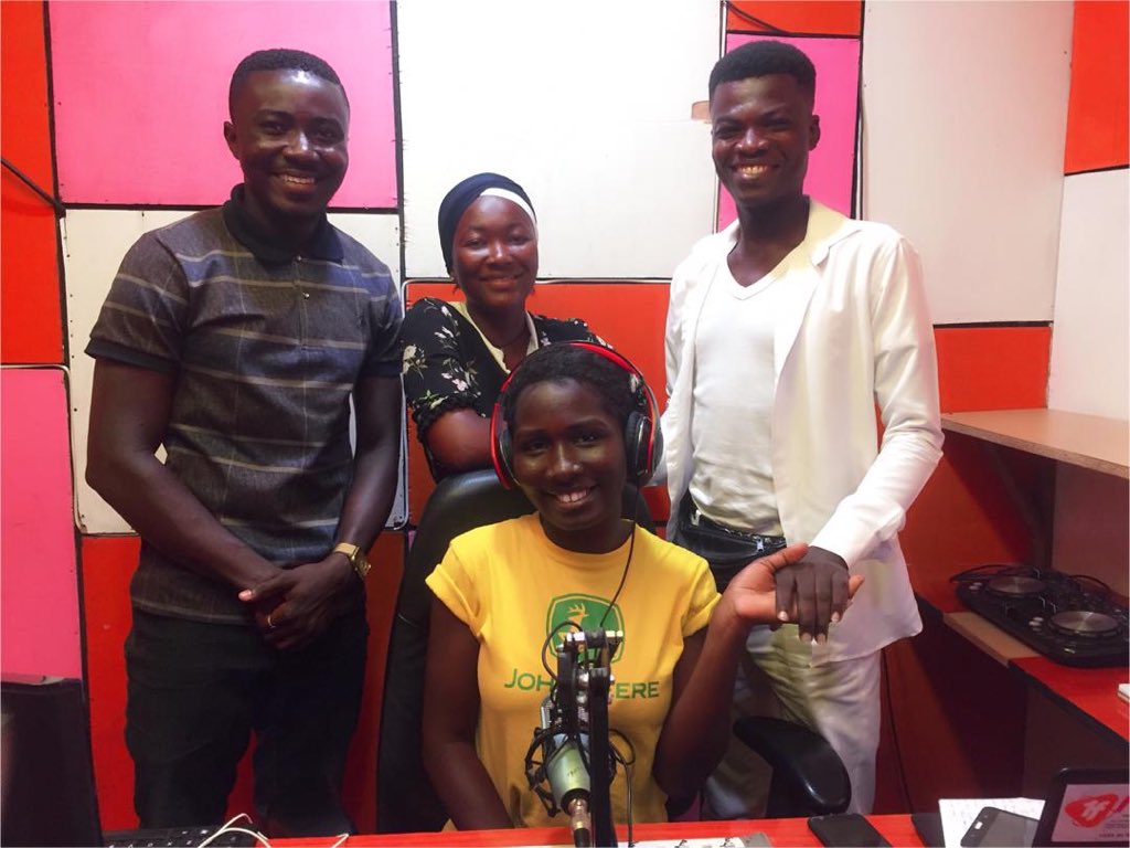 1familyradio's tweet photo. The Campus buzz crew

@thelordisintown 
@feruzasaba 
@gabz_gh 
cc: @cbuzzgh 

#cbuzzgg #1familyradio📻 https://t.co/mIM4xXCcL9
