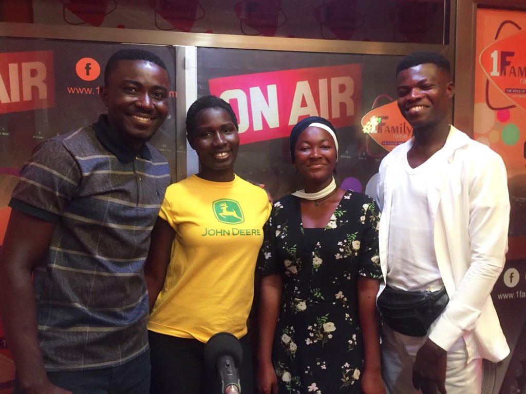 1familyradio's tweet photo. The Campus buzz crew

@thelordisintown 
@feruzasaba 
@gabz_gh 
cc: @cbuzzgh 

#cbuzzgg #1familyradio📻 https://t.co/mIM4xXCcL9