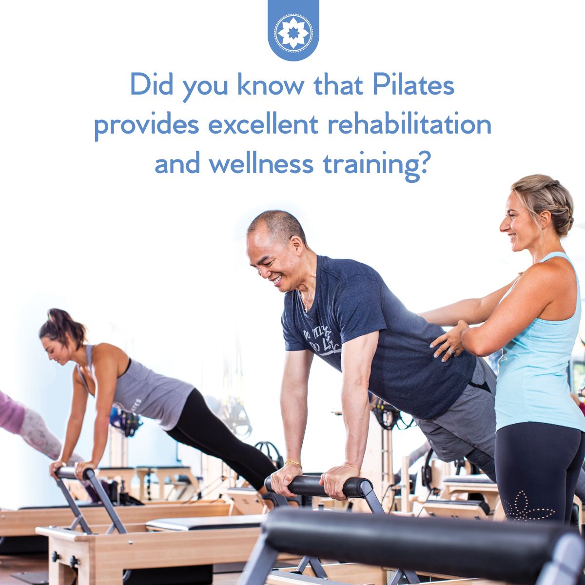 DelMarClubP's tweet photo. Did you know that #Pilates provides excellent rehabilitation and wellness training? Thousands of Physical Therapists incorporate elements of Pilates into their practice, so that clients can benefit from its holistic, wellness-focused movements.
#PT #pilateseveryday https://t.co/V0Cl50UvKa