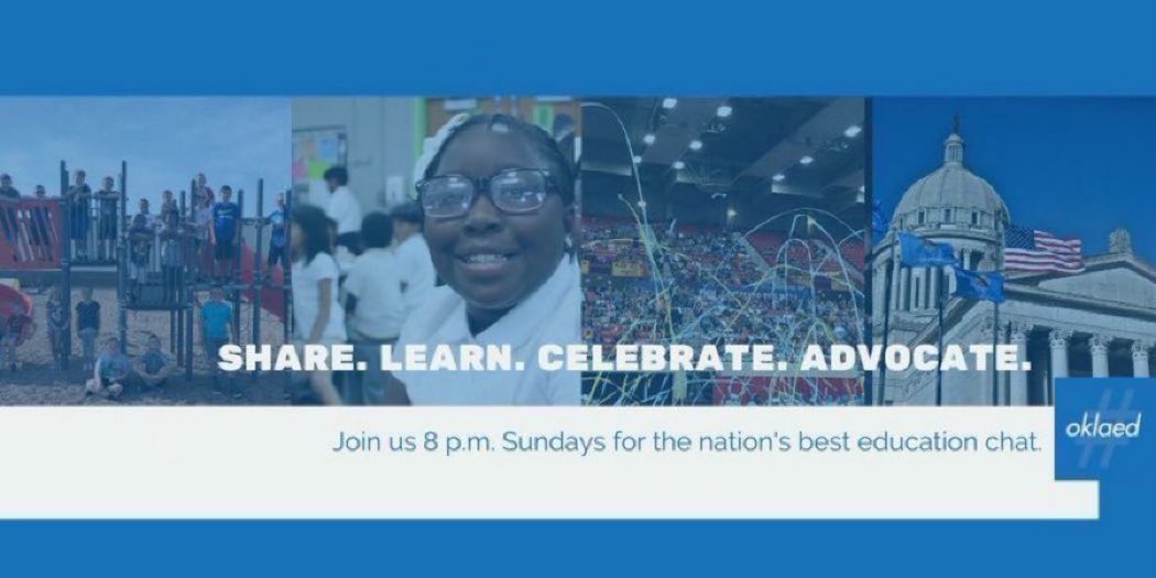 OklaEd's tweet photo. Join us tonight for #Oklaed with @TeachFromHere @SloopHaley and @rennickteach moderating!! All Things Virtual/Blended/LMS 8pm cst. https://t.co/dEGMqcvZ6j