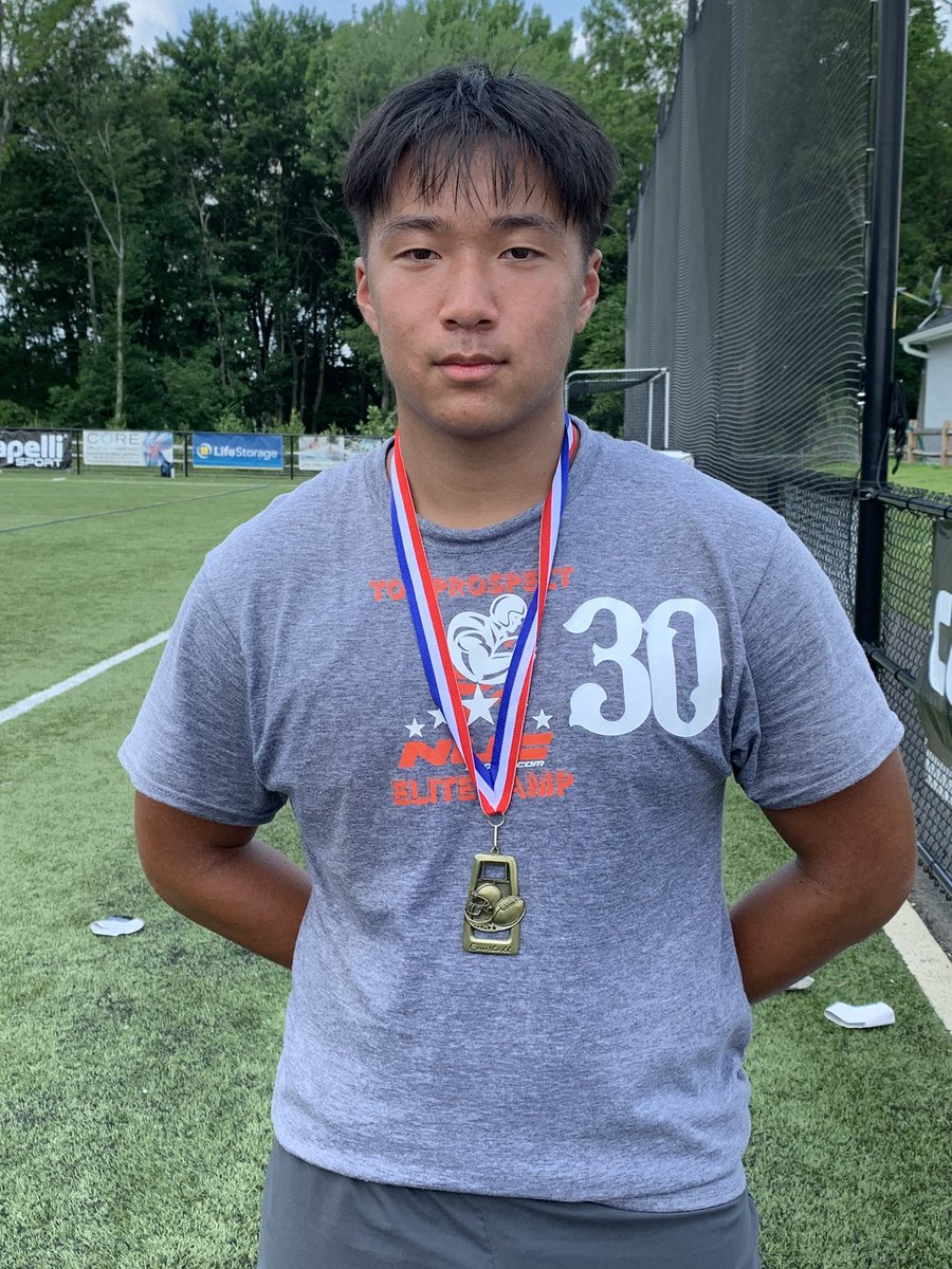 ethan_yakk's tweet image. Thank you @nucsports for having me at your East Elite Prospect Camp! And making me work hard for my RB MVP award! @CoachSchuman @RyanBSP @MsgrFarrellFB
