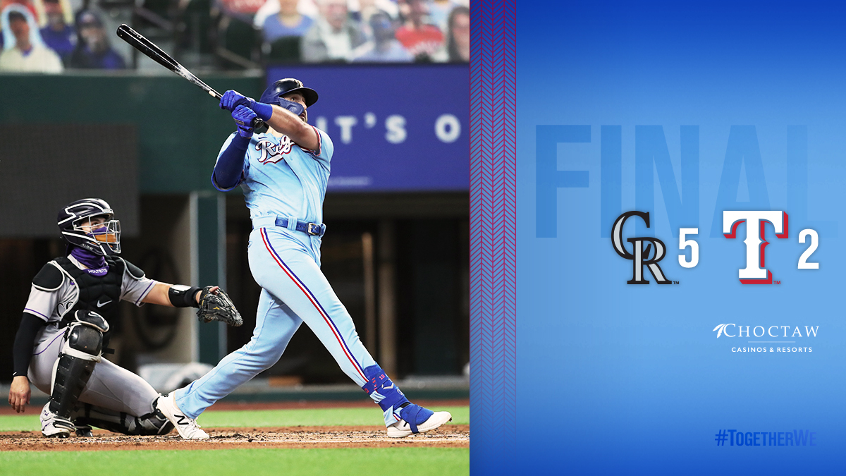 Rangers's tweet photo. Hey, Joey Gallo homered today. https://t.co/dhnl7nXVEz