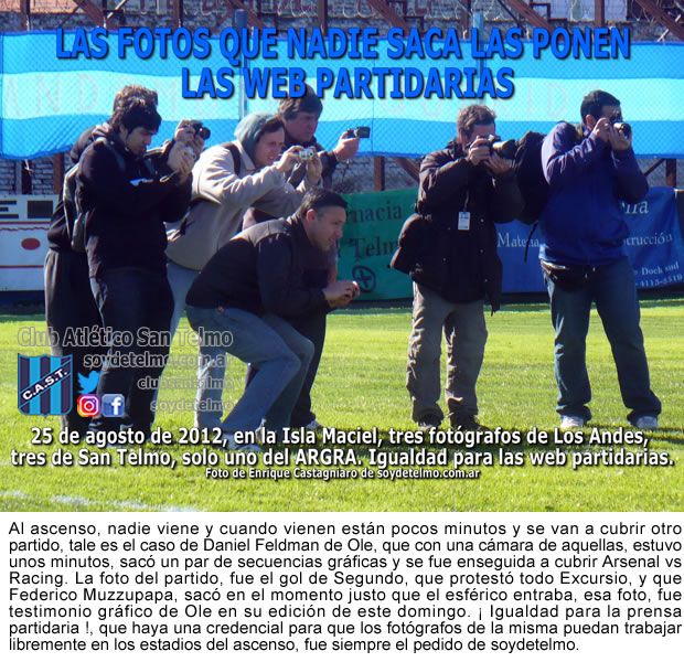 clubsantelmo's tweet photo. 📸 Las Fotos "Que Nadie Saca" las ponen las web partidarias
@clubsantelmo https://t.co/19oOl0W4VC