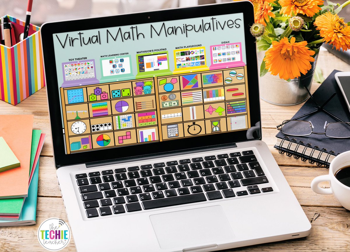 Feel free to link this collection of virtual math manipulatives to your virtual classroom or #BitmojiClassroom 😘 
👉bit.ly/TechieTeacherm…