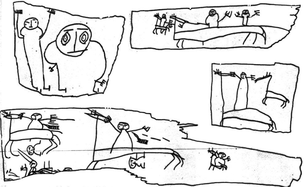 RusEmbUSA's tweet photo. 📸 Meet the earliest known children's drawings in existence. Onfim was a boy who lived in #Novgorod in the 13th century. He left his notes and homework exercises scratched in soft birch bark #beresta, which was preserved in the clay soil of @NovgorodRus. He was six at the time. https://t.co/hcGVodLZsp