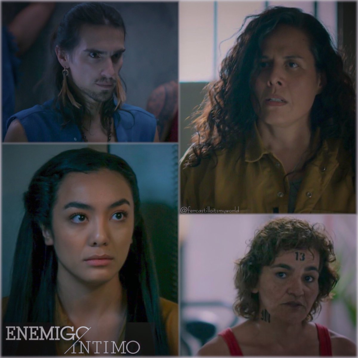 <a href="/EnemigoTLMD/">Enemigo Íntimo</a> #EnemigoIntimo2
Lunes a Viernes 10/9c por <a href="/telemundo/">Telemundo</a>
<a href="/FernandaCGA/">Fernanda Castillo</a> #FernandaCastillo #RoxanaRodiles 
<a href="/raulmijomendez/">Raul Mendez</a> #RaulMendez <a href="/_MCFelix_/">Ma del Carmen Félix</a> #LaPuma <a href="/aitorluna1/">Aitor Luna</a> <a href="/LuisZahera/">Luis Zahera</a> @claudettemaill <a href="/jorgegallegosMX/">Jorge Gallegos</a> <a href="/Ruy88/">Ruy Senderos</a> <a href="/guas_damian/">Guadalupe Damián</a> <a href="/lafrias69/">Claudia Frías</a> <a href="/ElyferTorres/">Elyfer Torres👊🏽</a> #christiandedios
