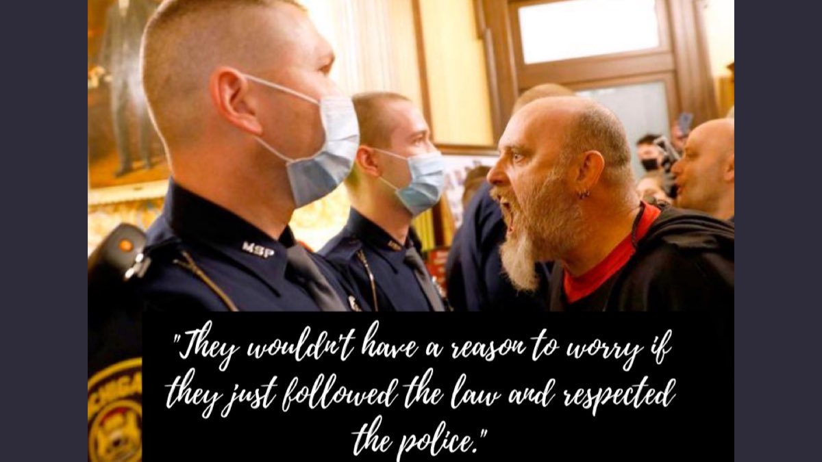 “They wouldn’t have a reason to worry if they just followed the law and respected the police.”