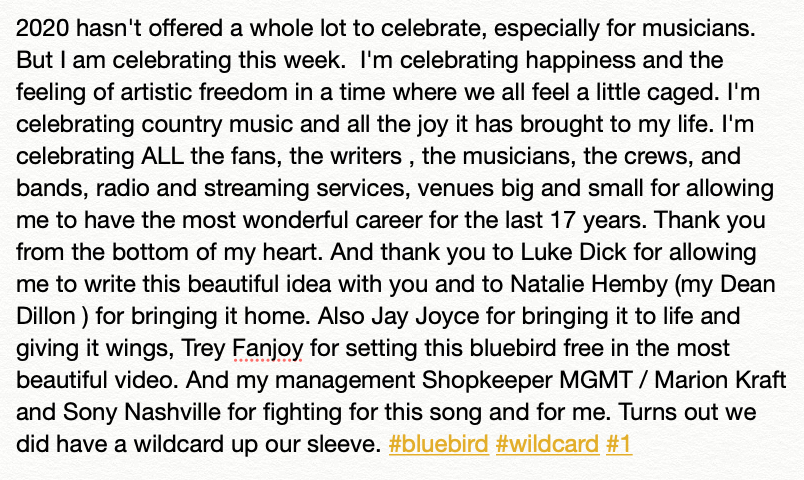 Miranda Lambert tweet media