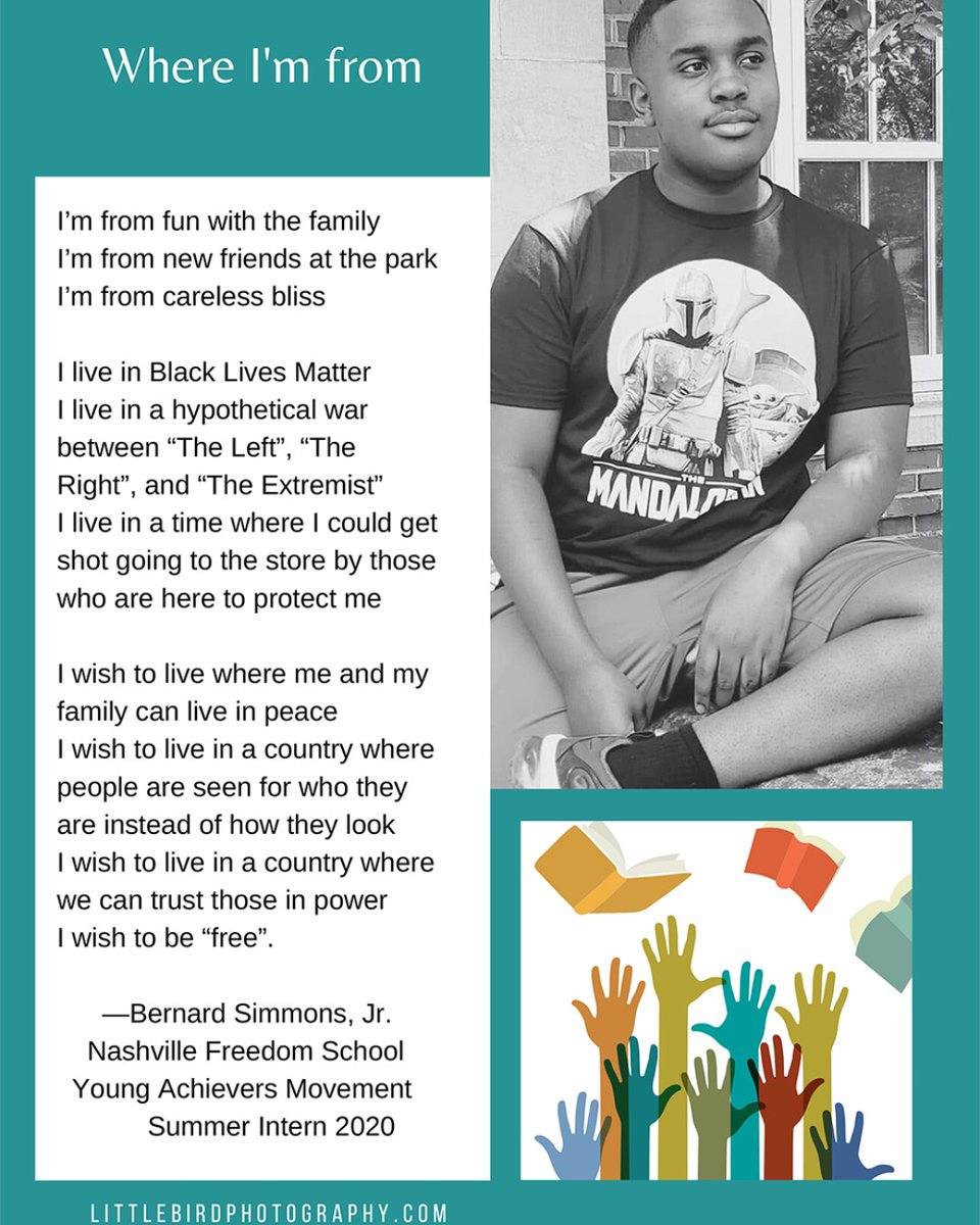 NashFreeSchools's tweet photo. Thanks to our outstanding 2020 Junior Intern Bernard Simmons for telling his story and speaking his truth. We are great at Nashville Freedom Schools! #nashfreeschools #hollerscholars #greatness #CDFFreedomSchools https://t.co/qZbFin6x6w